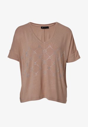 Print T-shirt - beige