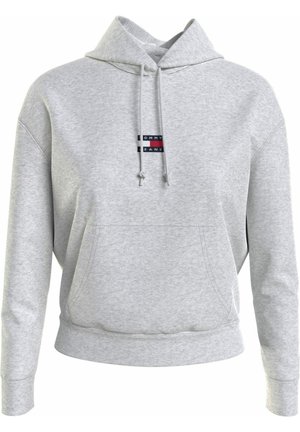 Mikina s kapucí - mottled light grey