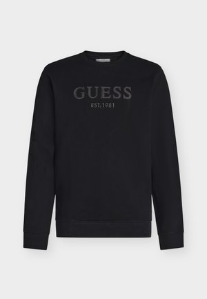 Guess, BASIC BOX LOGO SWEATSHIRT - Bluză de molton - jet black