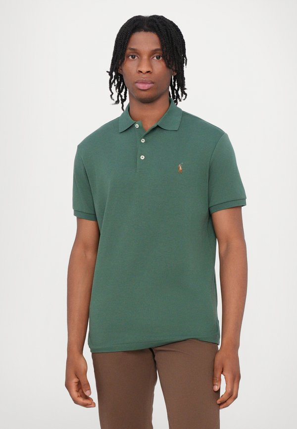 CUSTOM SLIM FIT SOFT COTTON POLO SHIRT - Polo shirt - washed forest3