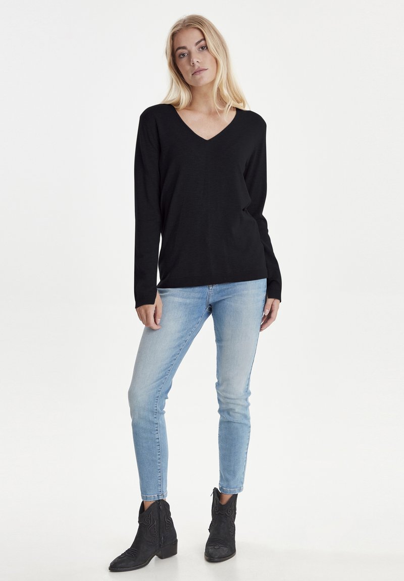 Damen Strickjacken | PULZ PZSARA Strickpullover black/schwarz - EG55111 Damen Strickjacken | PULZ PZSARA Strickpullover black/schwarz - EG55111