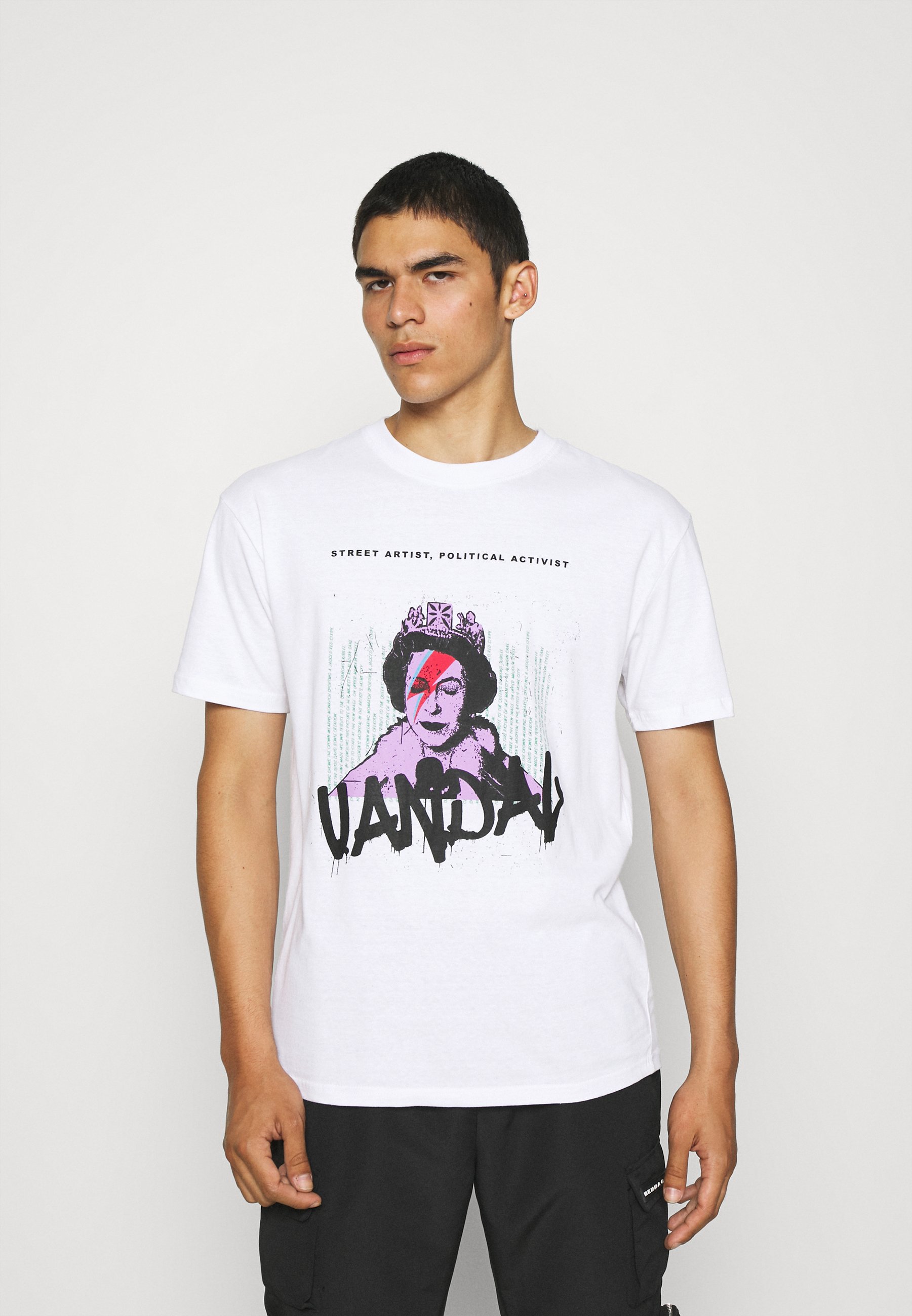 Nominal BANKSY VANDAL - T-shirt con stampa - white/bianco - Zalando.it