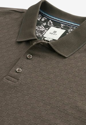 TEXTURED - Polo krekls - mottled brown