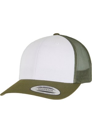 RETRO TRUCKER - Cap - mossgreen white olive