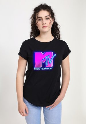 MTV GLOWS - T-shirts print - black