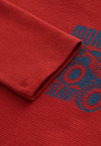 Next REGULAR FIT GRAPHIC LONG SLEEVE TEXTURED - Langarmshirt - rust red monster truck