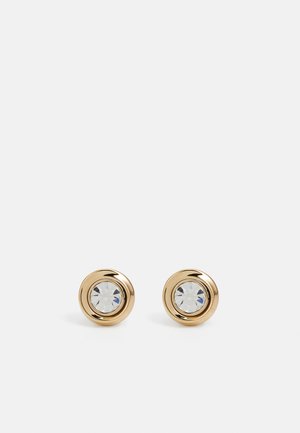 Calvin Klein TWISTED BEZEL SOLITAIRE - Boucles d'oreilles - gold-coloured