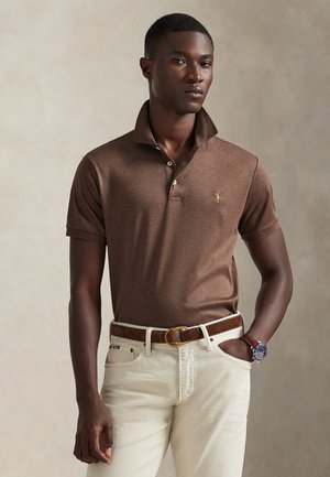 Polo Ralph Lauren, CUSTOM SLIM FIT SOFT COTTON POLO SHIRT - Polo - nutmeg brown