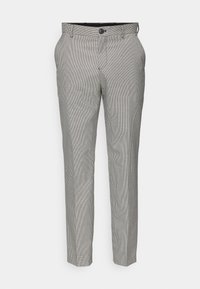 SLHSLIM NICO - Nohavice chinos - black/white