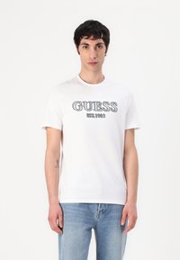 Guess - LOGO - Print T-shirt - pure white Thumbnail Image 1