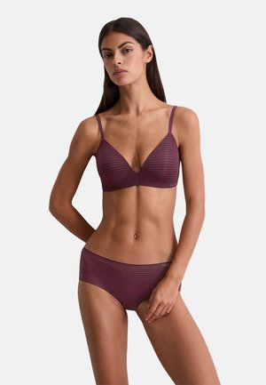 Triangel BH - cherry lacquer stripe