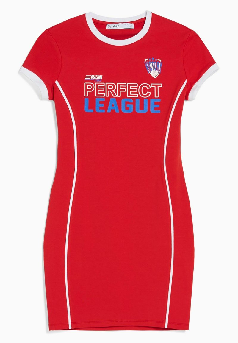 Bershka Jerseyjurk rood