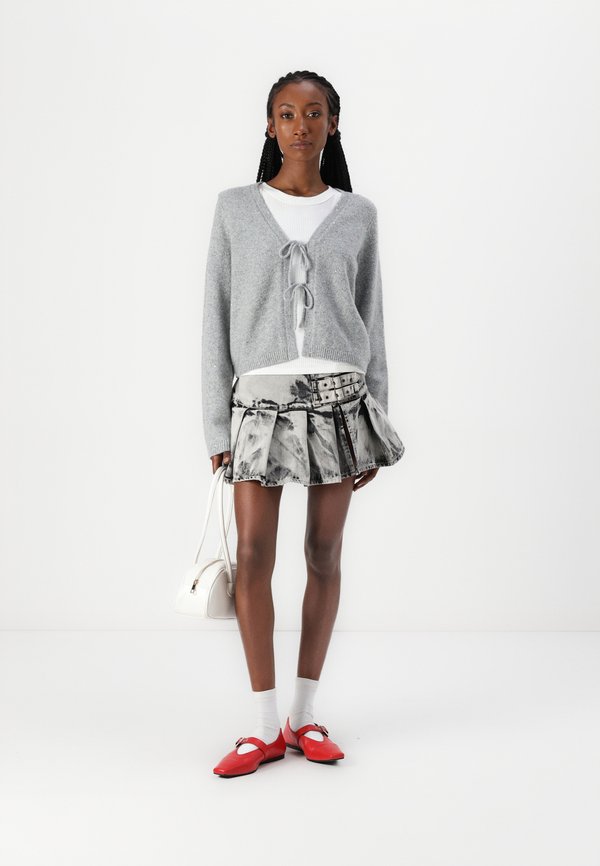 Lurex Tie-Front Cardigan - Cardigan2