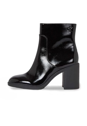 MID BLOCK HEEL BOOT NAPLAK WN - Kotníkové boty - triple black