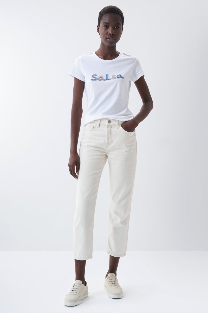 Salsa Jeans FRANCE Camiseta estampada White/blanco Zalando.es
