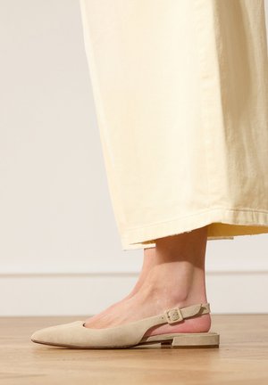 Manfield, Slingback ballerina´s - beige