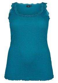 Zizzi 2-PACK WITH TRIM - Topp - blue/coral black
