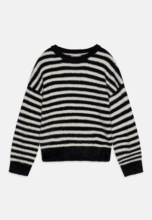 ONLY GIRLS KOGNEWPIUMO - Pullover - black/egret