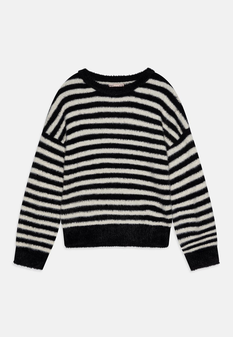 ONLY GIRLS KOGNEWPIUMO - Strickpullover - black/egret