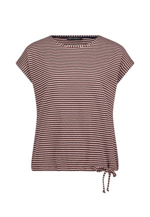Betty Barclay, BETTY BARCLAY MIT TUNNELZUG STRUKTURSHIRT - T-shirt imprimé - dark blue brown