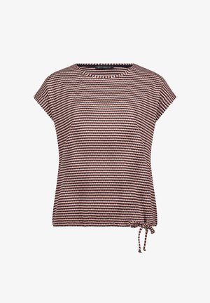 Betty Barclay, BETTY BARCLAY MIT TUNNELZUG STRUKTURSHIRT - T-shirt imprimé - dark blue brown