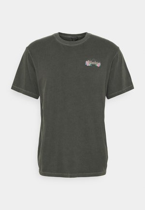 POWERLINES RETRO FIT TEE UNISEX - Triko s potiskem - stone black