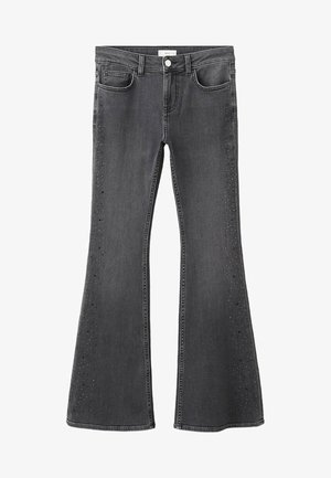 TEEN - Kavbojke na trapez - black denim