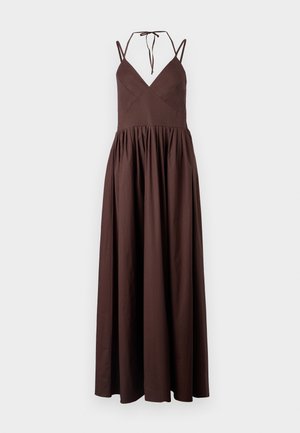 TWINSET WOVEN DRESS - Day dress - coffee