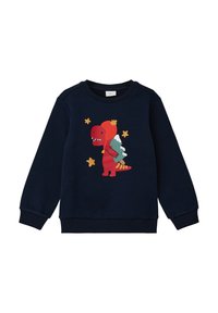 s.Oliver MIT FRONTPRINT - Sweatshirt - navy
