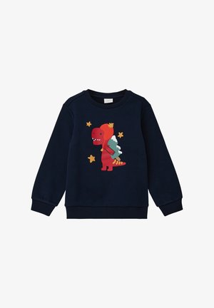 s.Oliver MIT FRONTPRINT - Sweatshirt - navy