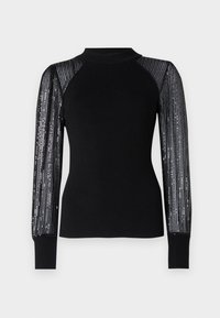 ONLNAJA SEQUINS HIGH NECK  - Džemperis - black
