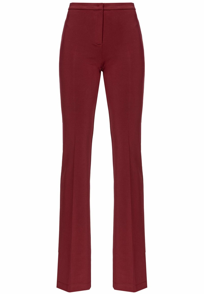 pinko Broek bordeauxrood gemêleerd