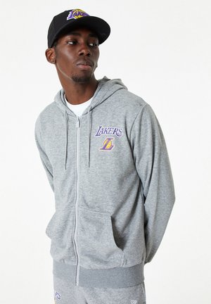 New Era LOS ANGELES LAKERS NBA ESSENTIALS HOODY - Klubiriided - grey
