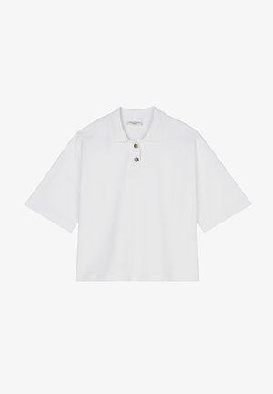 CROP LOOSE - Koszulka polo - white