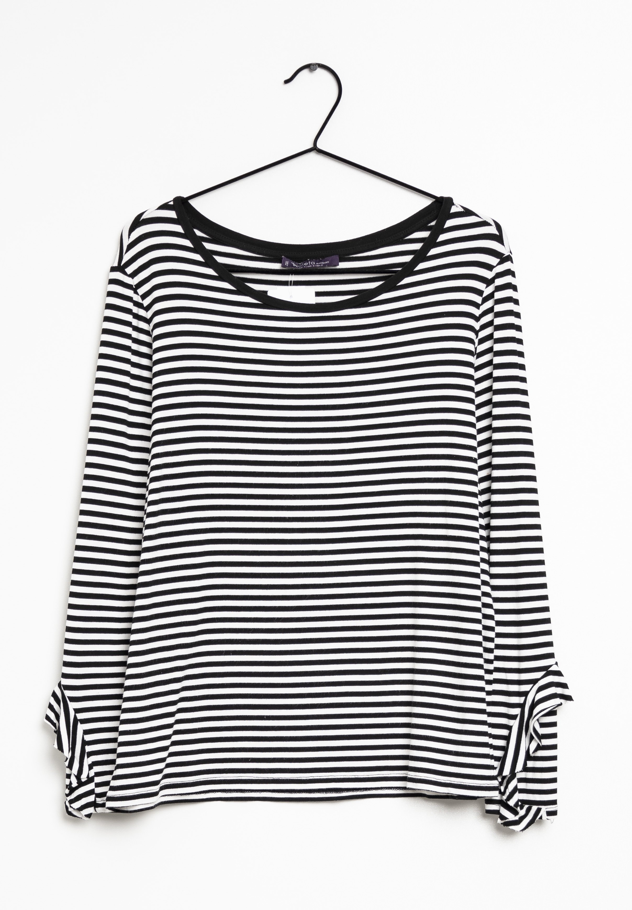 Violeta by Mango Camiseta de manga larga - black/negro - Zalando.es