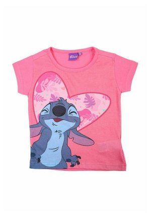 LILO ET STITCH - T-shirt imprimé - rose