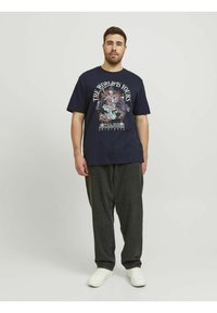 JACK & JONES Jjferris Tee SS Crew Neck 3pk MP T-Shirt, Kombu Green/Pack: Small W White+Black, XL (Pacco da 3) Uomo