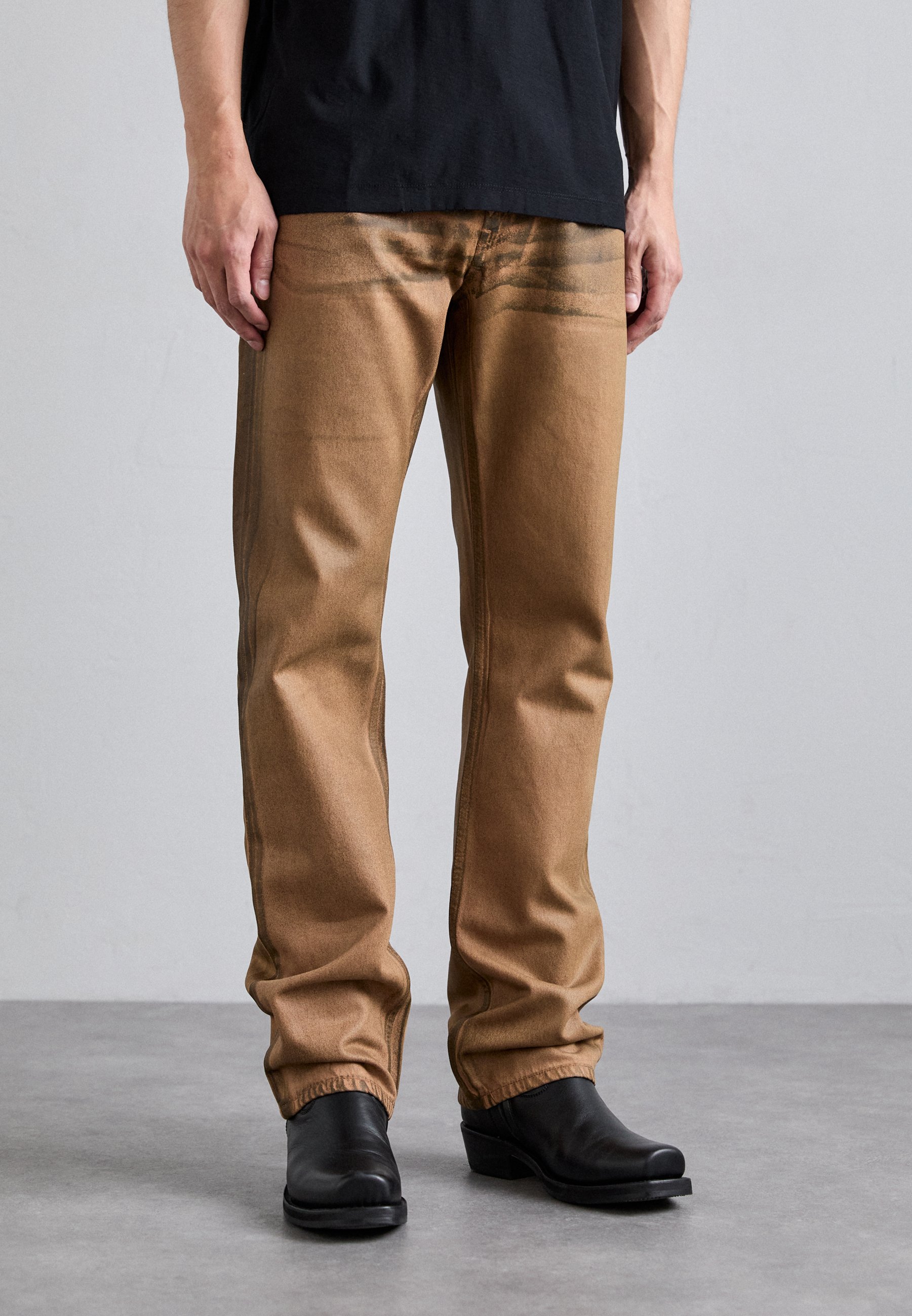 Helmut Lang WORKER - Straight leg jeans - waxed oil stain/dyed