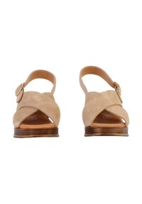 Divine Factory À TALON THE DIVINE FACTORY ALENOA - Sandales à plateforme - beige