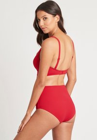 SEA LEVEL GATHERED SIDE HIGH WAIST - Bikinibroekje - red