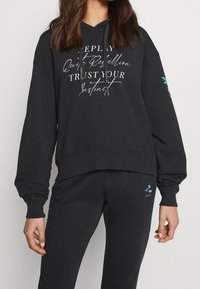 Replay Felpa con cappuccio - black denim