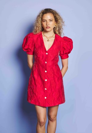 Sister Jane TANSY JACQUARD DRESS - Jurk - red