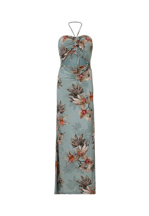 AllSaints CELIA - Vestito lungo - adena dusty blue