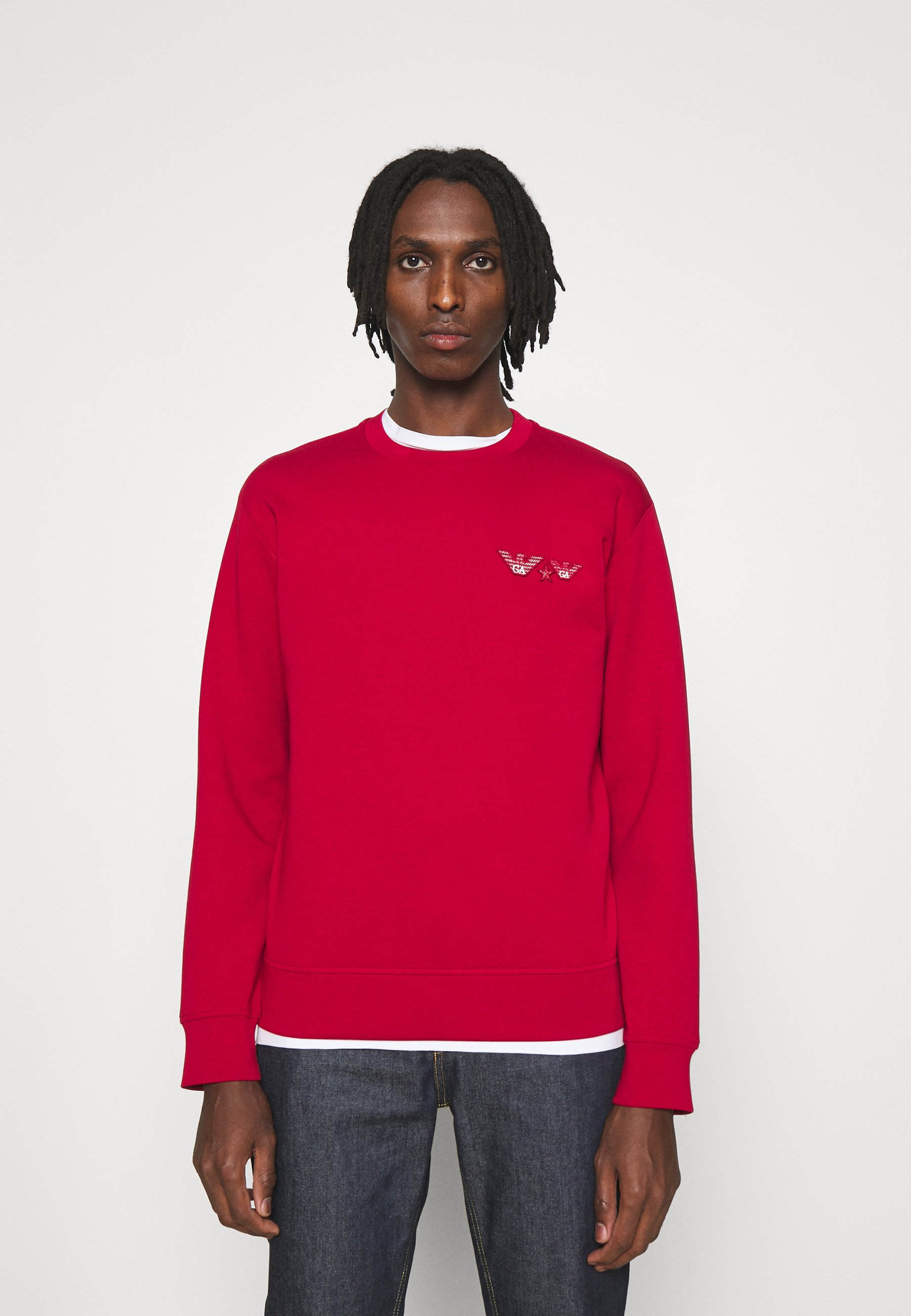 Emporio Armani Sweatshirt - rosso piropo/rot