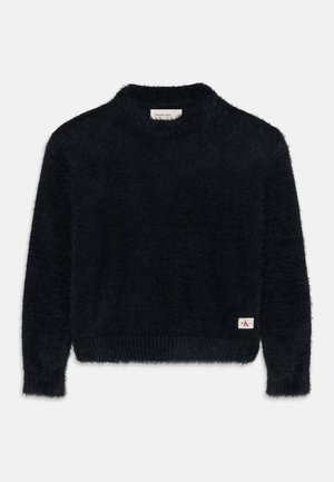 Calvin Klein Jeans STRIPE SWEATER - Strikkegenser - black