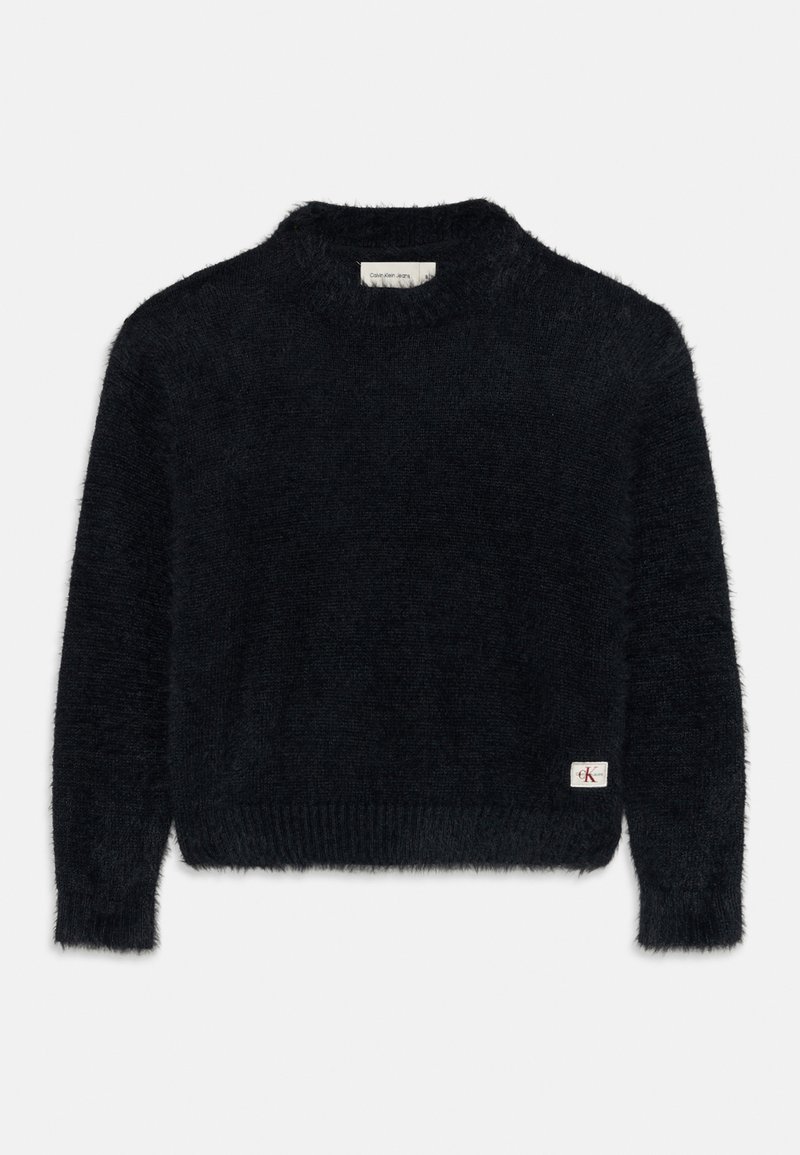 Calvin Klein Jeans STRIPE SWEATER - Strikkegenser - black