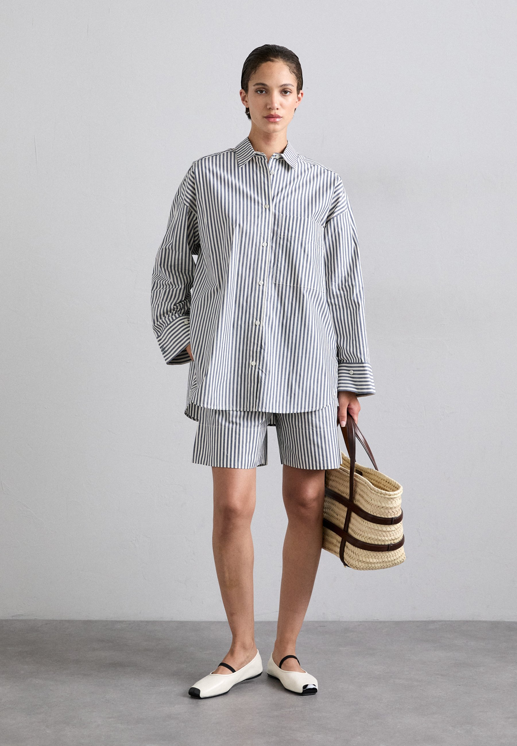 売れ筋商品|||バイマレンバーガー シャツ レディース トップス DERRIS - Button-down blouse - naval academy By Malene Birger DERRIS - Button-down blouse - naval academy