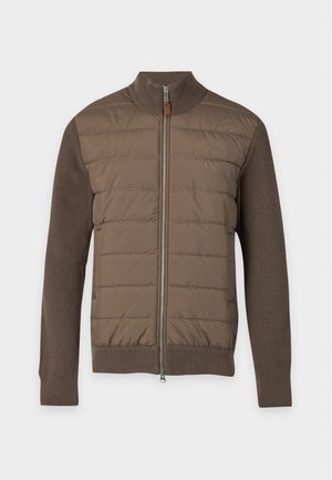 GANT, HYBRID ZIPPED CARDIGAN - Veste mi-saison - taupe