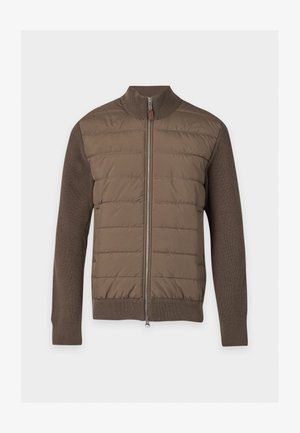 GANT, HYBRID ZIPPED CARDIGAN - Giacca da mezza stagione - taupe