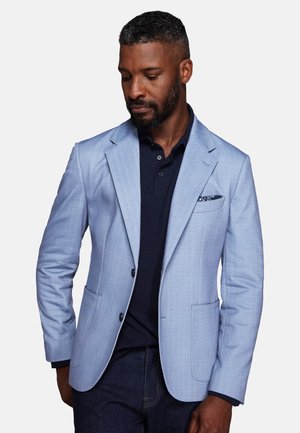 Dan John, CONDOTTI - BLAZER - Blazer jacket - light blue herringbone